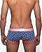 Croota Mens Underwear, Low-Rise Boxer Brief, Pattern Design, SM02M Blue Indigo