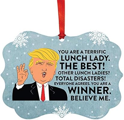 lunch lady christmas ornament