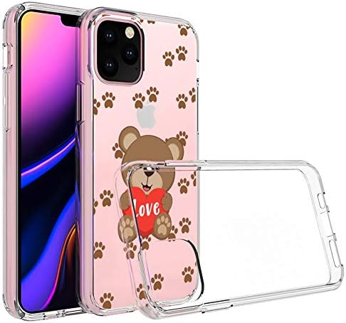 Little Teddy Bear Clear Transparent Phone Case Compatible iPhone 11 Pro Max (6.5 Version)
