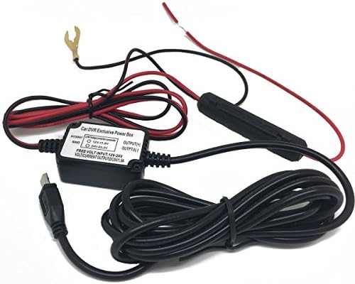 Dash Camera RX Vehicle Hard Wire Kit - Mini USB Compatible with G1w / G1w-C / G1WH / GT680W / Mini 0801 / Dash cam 24 hours recording Car DVR Camera Recorder Dashboard Dash cam