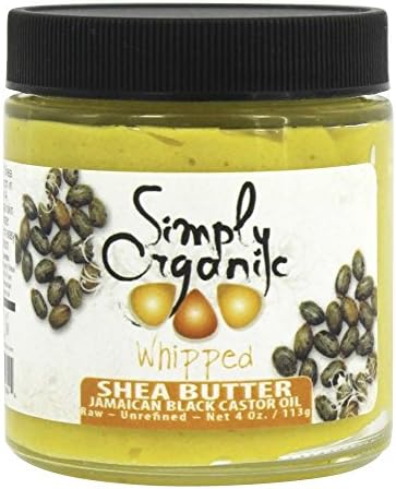 Simply Organic Oils - Whipped Shea Butter with Jamaican Black Castor Oil - 4 oz.