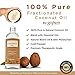 goPURE Fractionated Coconut Oil - LARGE 16 OZ - Carrier Oil, Massage Oil - Blend with Essential Oils - Add to Roll-On Bottles for Easy Application - 100% Pure Coconut Oil - Premium Therapeutic Grade