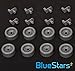 BlueStars Durable WD35X21041 Dishwasher Lower Rack Roller and Axle Kit – Compatible with GE Dishwashers – Replaces WD12X10136 WD12X10277 WD12X10261 WD12X10107 PS11725221-8 PACKS
