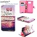 Galaxy S6 case,JanCalm [Kickstand] New Pattern Premium PU Leather Wallet [Card/Cash Slots] Flip Case Cover for Samsung Galaxy S 6Including -ONE Crystal Pen (Never Stop Dreaming)