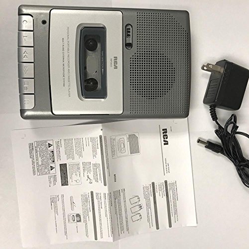 RCA RP3503 Cassette Voice Recorder with Slim Shoebox Design and 3 Digit
