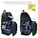 Deluxe Digital Camera/Video Sling Style Shoulder Bag for Canon, Nikon D300, D300S, D3000, D3100, D3200, D3300, D5000, D5100, D5200, D5300 & More & an eCostConnection Microfiber Cloth