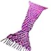 Mermaid Tail Blanket Handmade Crochet Knitting Sofa Bed Blanket Soft Living Room Sleeping Bag for Adult Teens Kids Christmas Gift (Rainbow - Pink)