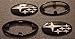 GetUrGear Front & Rear Glossy Badge Emblem for 2011-Up Compatible with Subaru Impreza Models (White)