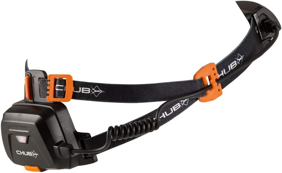 Chub Sat-a-Lite Headtorch Rechargeable 250, Black/Orange