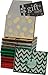 Gift card holder, envelope box with elastic and tag, assorted christmas designs in assorted colors, pack of 12 boxes