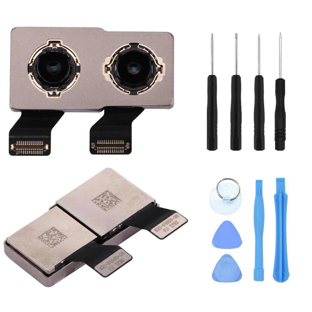 S&L ENTERPRISE Rear Back Main Camera Replacement Compatible with iPhone X (5.8inch) 12MP – 2017 Incl. Repair Tool Kit