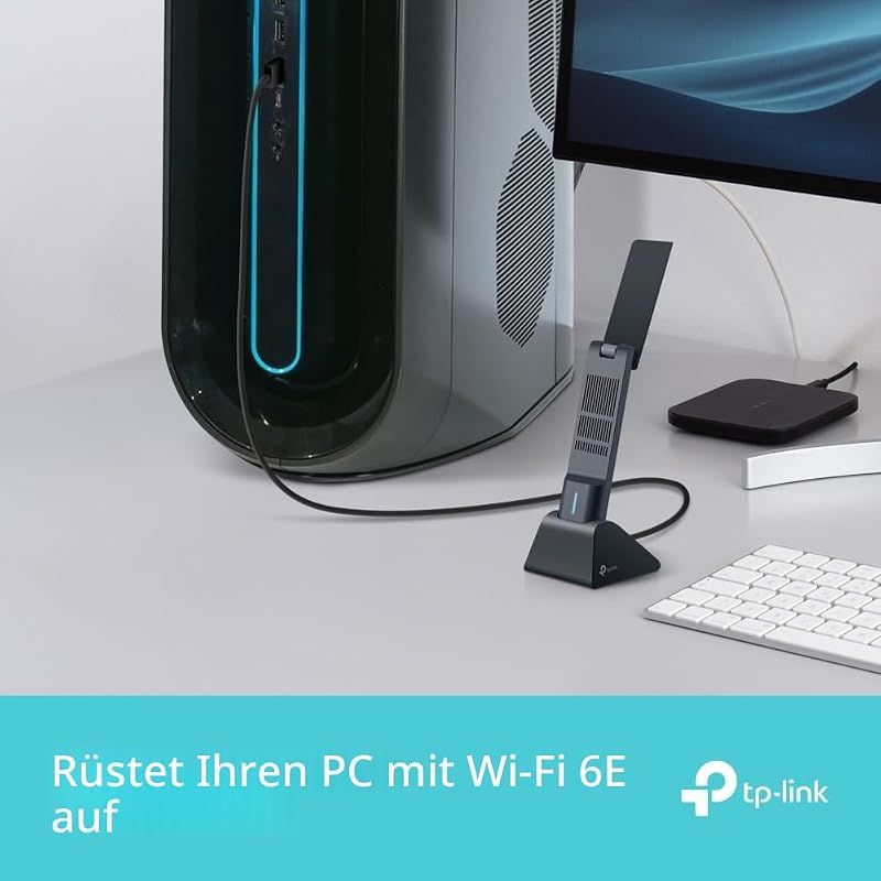 Archer TXE70UH 𝗪𝗶𝗙𝗶 𝟲𝗘 WLAN Stick für PC, USB WLAN Adapter AXE5400 Dualband, MU-MIMO, WPA3, USB 3.0, nur Kompatibel mit Windows 10/11