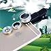 New Clip Lens Apexel 3 in 1 Phone Lens Kit 180 Degree Fisheye + 0.65x Supreme Wide Angle + 10x Macro Lens for Iphone Samsung Phones Tablets Silver