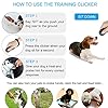 Diyife Dog Clicker, [4 PCS, Multi-Color] Dog Training Clicker with Wrist Strap for Dog Cat Horse Clickers for Dog…