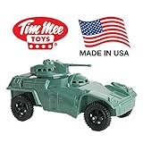 TimMee Green Armored Car Military Scout Vehicle for 2 inch (54mm) Plastic Army Men - Made in the USA!