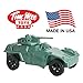 TimMee Green Armored Car Military Scout Vehicle for 2 inch (54mm) Plastic Army Men - Made in the USA!