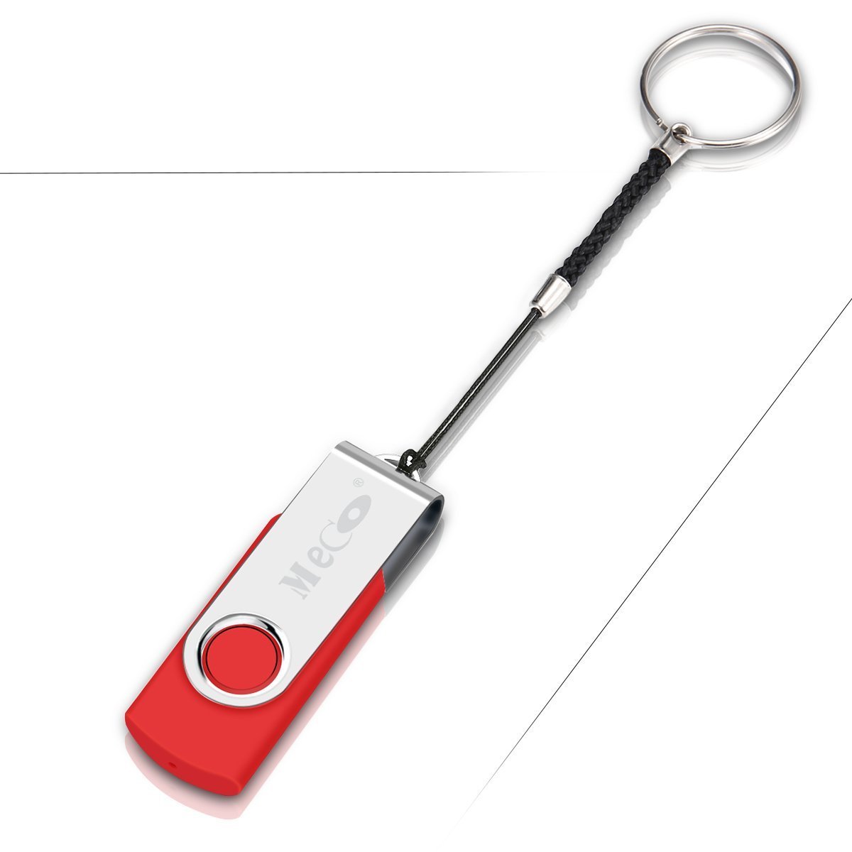 MECO 10Pcs USB Flash Drive USB 2.0 Memory Stick Fold Storage Thumb Stick Pen Drive Swivel Design Multi-color 512MB