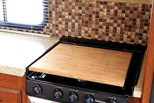 Camco-Bamboo-43571-Stove-Cover-Silent-Top