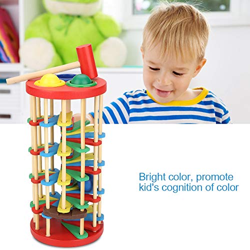 image for Fdit Colorful Wooden Knock Ball Ladder Toy Intelligence Development Le