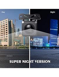 Cámara de copia de seguridad Aokur con monitor ISP HD, cámara de visión nocturna Starlight ancha impermeable para la asistencia de estacionamiento inversa de la placa del automóvil   camiones   camper (7 '')