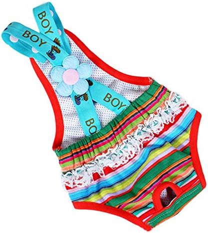 Axchongery Dog Diaper, Bitch Season Sanitary Pants Pet Physiological Menstrual Pants (Random, XXS)