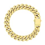 FAMARINE Gold Cuban Link Chain Bracelets for Men 9