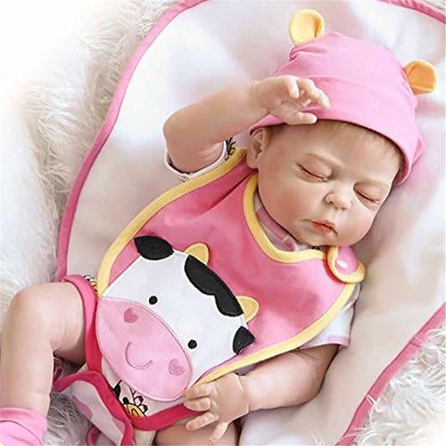 Soft Truly Real Lifelike Reborn Baby Doll 23 Inch 57cm Full Silicone Vinyl Newborn Babies Brinquedo do Bebe Kids Birthday Christmas Gift Birthday Christmas Holiday Gift Reduce Anxiety Help Autism Pre