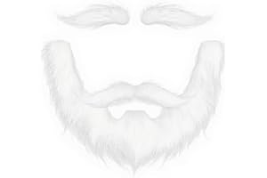 DIY Self Adhesive Fake Mustache Set Fake Beard Material Novelty Mustaches for Costume and Halloween Festival Party