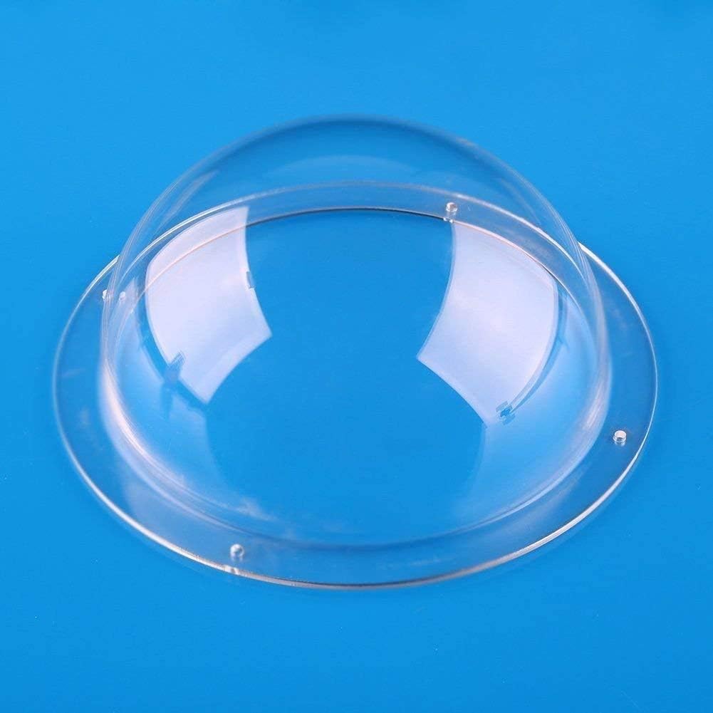 Lovetao Diameter 4 inch/100mm w/ 4 Holes Acrylic Dome Flange Clear Plastic Hemisphere Indoor/Outdoor CCTV Replacement Clear Dome Camera Cover Security Dome Camera Housing (3.94 inch/100mm) - Image 4