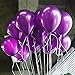 LoaferUp Latex Balloons Children Birthday Party Decoration Celebrations Balloons - Purple（100 Piece）