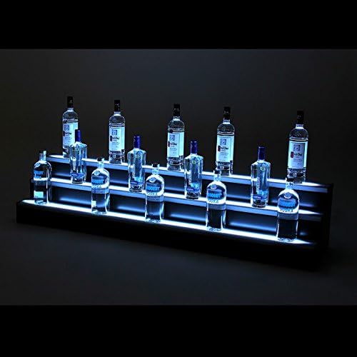 3 Step Liquor Bottle Tier | LED Shelf Tier | Bottle Display | Bar Shelves (3ft)