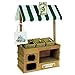 The Queen's Treasures Complete 18 inch Doll Farm Stand with Crates, Signs and Tote Bag, Interchangeable to Create Other Shoppe Themes. Compatible with American Girl