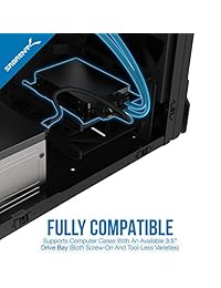 Sabrent   Kit de montaje de disco duro interno de 3,5 a 2 SSD (2,5 pulgadas, SATA y cables de alimentación incluidos) (BK HDCC)