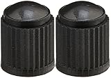 Black Plastic Valve Cap (Box of 100) - 2 Pack