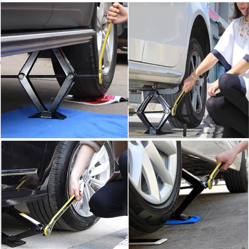 MOONPAI (2 Toneladas) Gato Hidraulico,Gato Hidraulico con Capacidad,Kit de Gato Hidráulico para Coche,Kit de Herramienta para Neumático SUV,RV y MPV con Diseño de Trinquete Inteligente