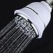 AquaCare By Hotel Spa Filtered Shower Head 4 Inch Chrome Face 6 Setting Showerhead with 3 Stage Shower Filter Cartridge Inside. (Dual White/Chrome Finish)