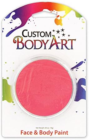 Custom Body Art LARGE 18ml Face Paint Color Single Colors 1-each (Pink) - Great for Parties, Halloween & Birthdays