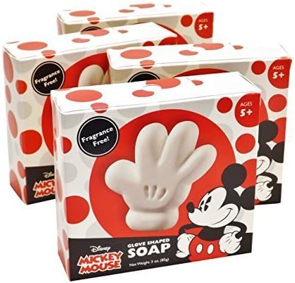 Cotton Buds Mickey Mouse Glove Shaped Soap, 3 Count