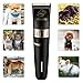 E-More Professional Cat Dog Clippers Low Noise Rechargeable Cordless Electric Pet Grooming Kit Tool Dog Hair Trimmer with Comb Guides scissors Nail Kits for Animals (Black)