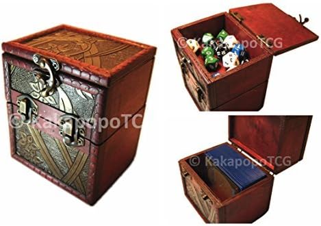M01A Wooden Deck &amp; Counter Box for Deck Protector storage Trading Cards TCG Ultra Pro Sleeve MTG Magic the Gathering Pokemon YGO Yugioh Vanguard Force of Will Dice Wow by KakapopoTCG Deck Box