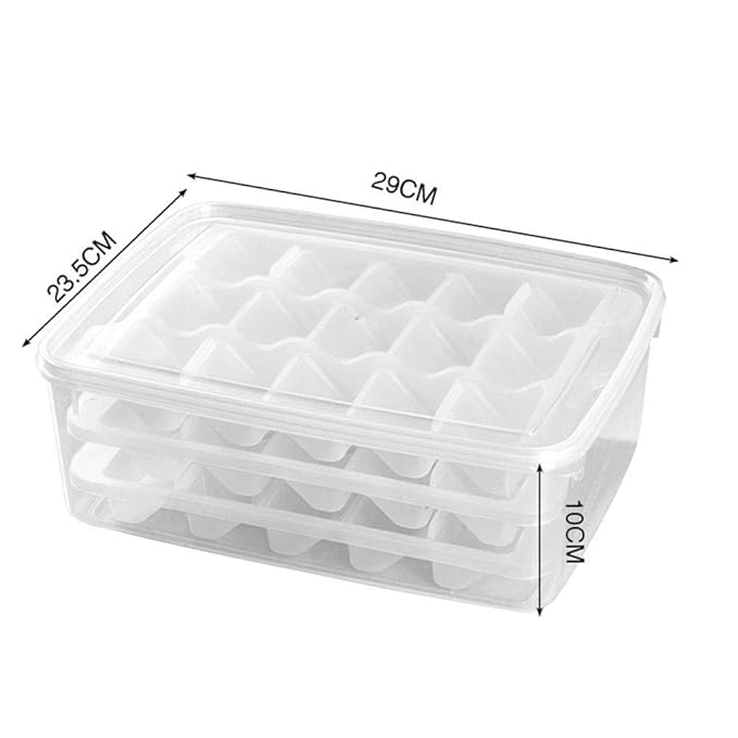 BAOXIANHE Caja De Almacenamiento Plástico Tres Capas Empanadillas ...