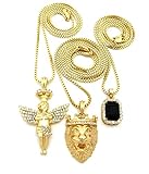 Micro Colorful Gemstone, Angle, Lion Pendant 24