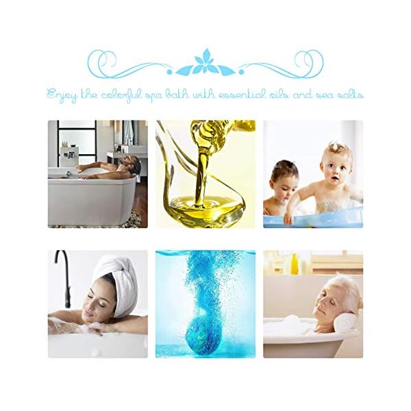 Bath Bombs Gift Set, 24 Pcs 60g/pcs Bubble Bombs, Handmade Natural & Organic Bath Ball with Fizzy Bubbles, Birthday Gift…