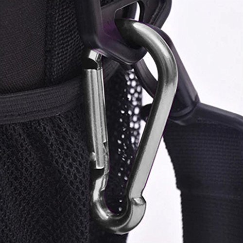 10 Pack Spring Snap Hook Carabiner Galvanized Steel Clip Keychain