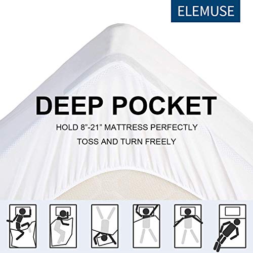 ELEMUSE Twin XL Mattress Topper, Extra Thick Mattress Pad Cover, Plush