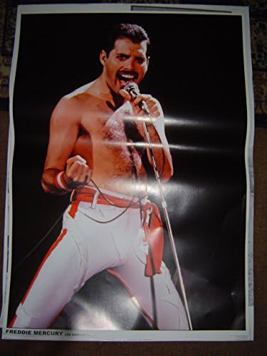 FREDDIE MERCURY LOS ANGELES 1982 33 X 23 inches approx UK POSTER