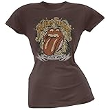 Rolling Stones - Not Fade Away Juniors T-Shirt - Medium Dark Brown