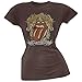 Rolling Stones - Not Fade Away Juniors T-Shirt - Medium Dark Brown