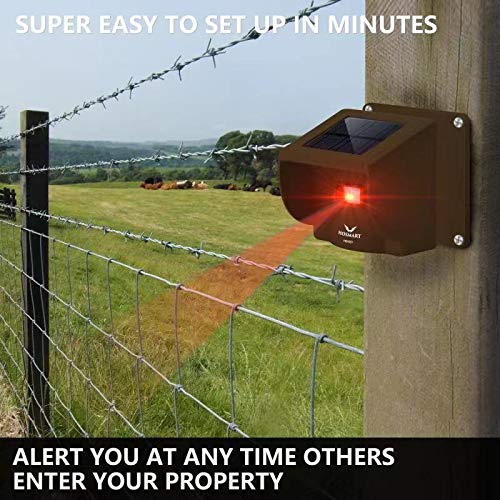 4 Hosmart+Rechargable+Driveway+Weatherproof+Batteries