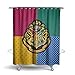 Robe Factory Harry Potter Hogwarts Shower Curtain Houses Bathroom Decor with Hook Rings